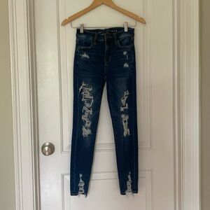 Women’s American eagle dark blue jeggings